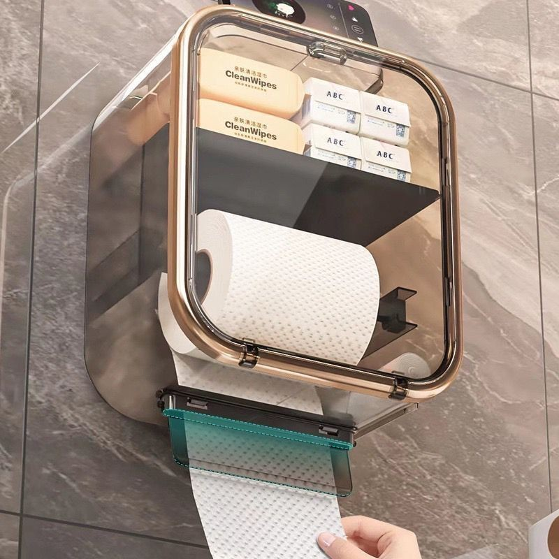 Caixa para Banheiro armazenamento papel higiênico e organizador de produtos